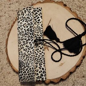 Chico's Animal Print Jewelry Roll NEW